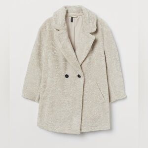 🤍 H&M Teddy Coat – Size Small 🤍